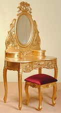 Gold Rococo Dressing Table