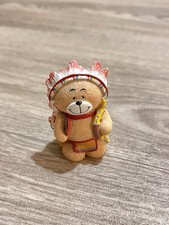 Native American Bear Ornament Decoration Small Mini Ceramic Cultural Gift