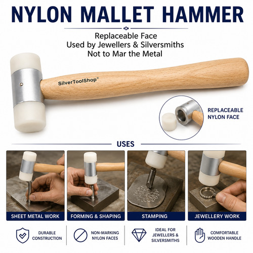 Nylon mallet hammer - nylon, with