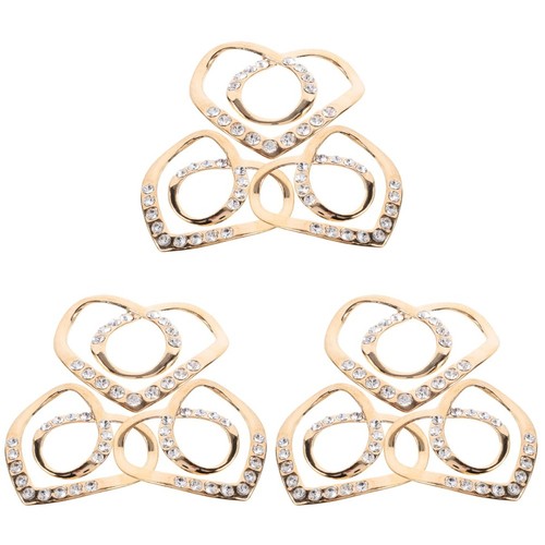 Set golden scarf clasp - golden,