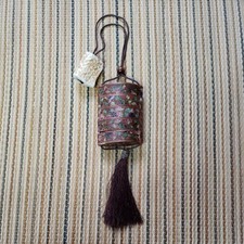 Deer netsuke with cloisonné