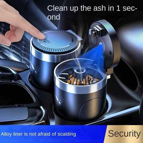 Portable smokeless car ashtray - smokeless,