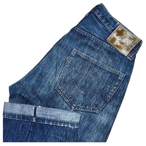 Sugar cane aloha denim pants - aloha,