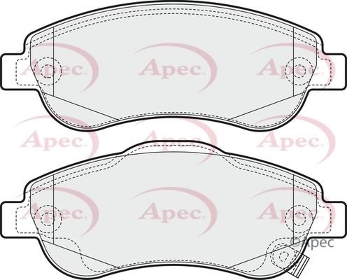Front axle brake pads - axle, set
