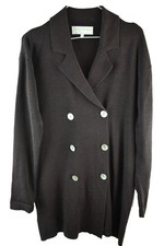 PATSY SEDDON Red Knitwear Coatigan size Uk 14 Womens Jumper Button Up Casual