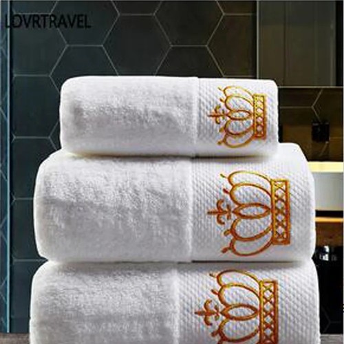 Luxury white cotton - cotton, towel