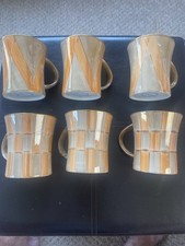 Set Of 6 Wm Stafford Vintage Bone China Mugs