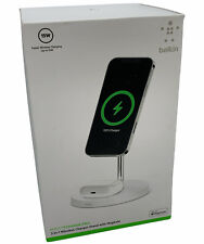 BELKIN 2-IN-1 QI MAGSAFE PHONE CHARGER STAND DOCK FOR APPLE IPHONE & AIRPODS WH