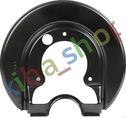 Right brake disc cover - right,