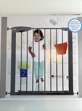 Munchkin Lindam 28 cm Pressure Fit Universal Stair Gate Extension - Silver