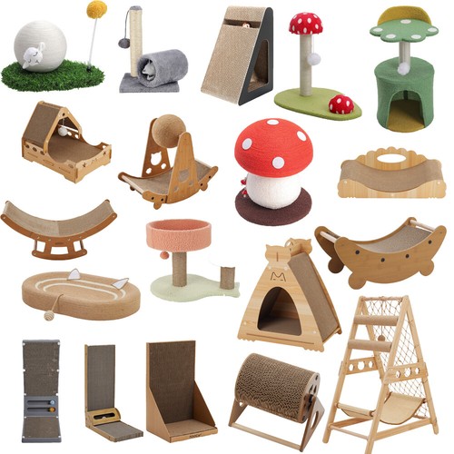 Cat scratching tree post stand - tree,