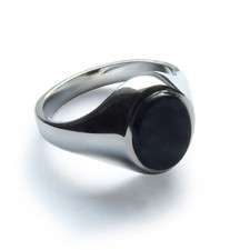 Onyx signet rings 925 sterling - signet,
