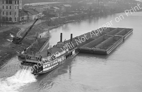 1940 coal barges - barges,, ohio
