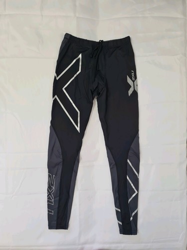2xu men blac grey leggings - men,