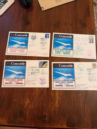 Concorde 1983 signed first - concorde,