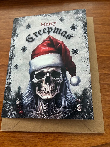 Gothic themed christmas card - gothic,
