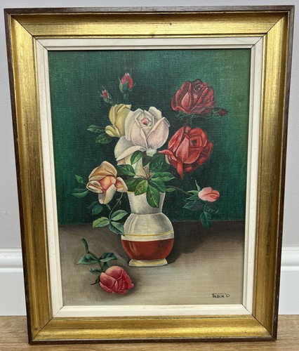 Oil painting vintage french - oil,