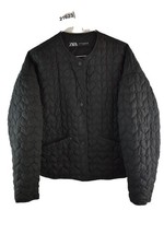 ZARA Black Quilted Jacket size