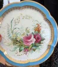 Blue flower vintage plate