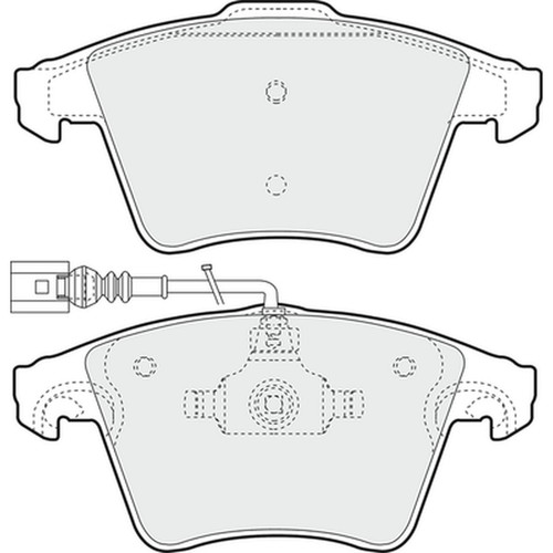 Brake pads set front apec - pads,