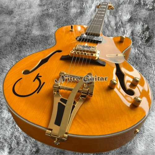 Orange gloss hollowbody jazz - orange,