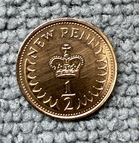 1976 half penny coin - 1976,