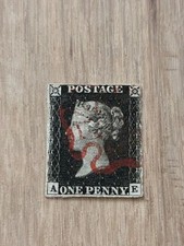 GB 1840 Used Penny Black Stamp