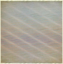 Cateract 3 Bridget Riley print in 11 x 14 inch mount (choice of black or white)