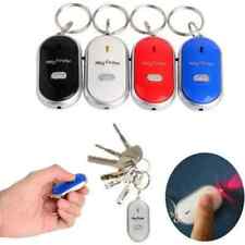 JUST WHISTLE LOST CAR KEY FINDER LOCATOR WITH LED LIGHT KEY RING WHISTLE