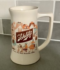 Schlitz Beer Stein /Jug / Tankard Oktoberfest ~ Bavarian Scene, U.S.A Brewerania
