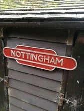 NOTTINGHAM sign totem British