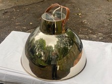 Vintage Next Large Industrial Light Shade Chrome / Enamel FOR RESTORATION