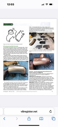 Mgb exhaust shrouds - gt, v8