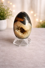 Agate Crystal Egg with Stand