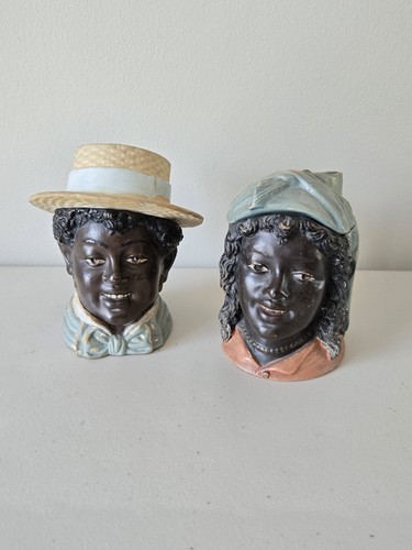 Chalkware heads african - chalkware,