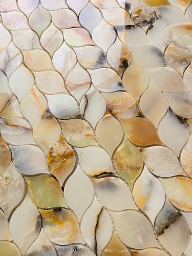 Leaf mosaic wall tiles - wall, –