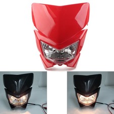 Red Motorcycle Front Headlight