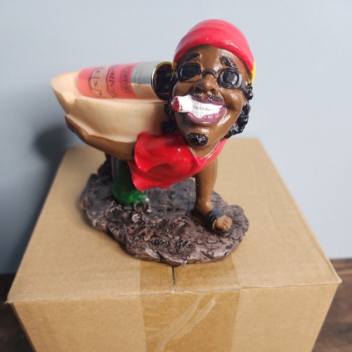 Rasta man jamaican ashtray - rasta, ash