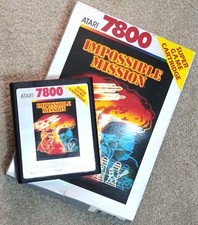 Impossible Mission - Atari 7800 Original Game, Boxed. Hardly Used.