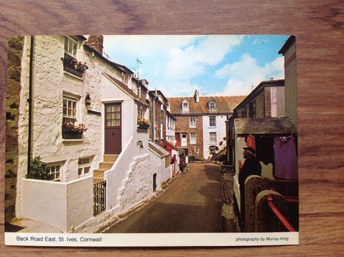 Vintage postcard back - postcard, road