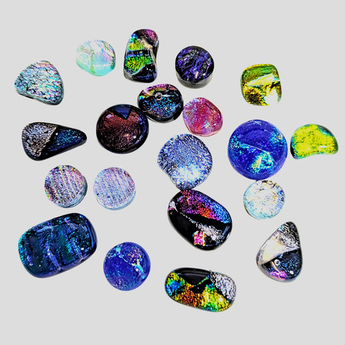 Dichroic glass mosaic - dichroic, pieces
