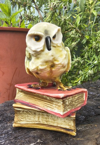 Vintage porcelain wise owl - vintage,