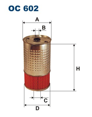 602 filtron oil filter - oc, for