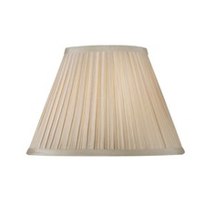 16" Box Pleat Faux Silk Lamp