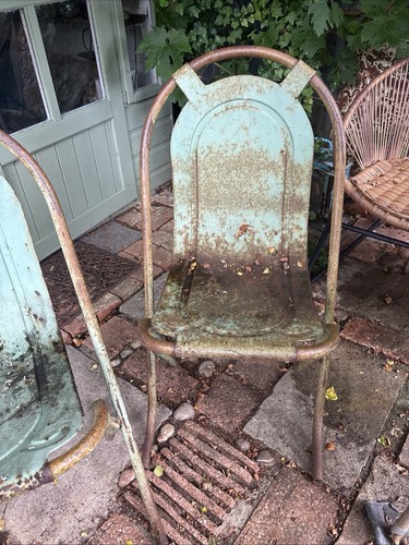 Vintage cafe chairs metal - chairs,