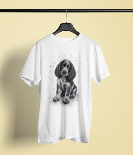 Blue roan cocker spaniel - cocker,