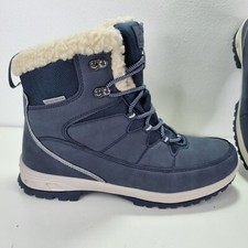 Crane Blue waterproof fleece lined snow boots UK 9 - New - No Box + FREE POST