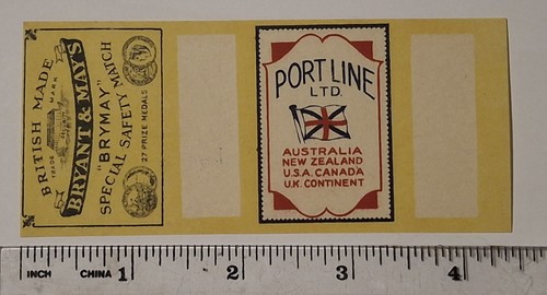 Vintage british matchbox label - matchbox,