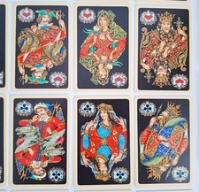 Playing Cards Russian Vintage USSR Paleh Art Black & Gold