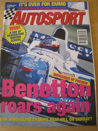 Autosport aug 1996 benetton - autosport,